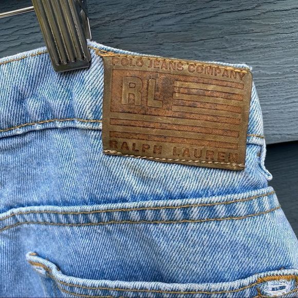 Vintage Polo Ralph Lauren high waisted light wash jeans 34 - Picture 6 of 9